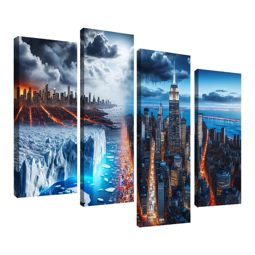 Sounding The Alarm Climate Crisis Awareness Custom Paintings Frame