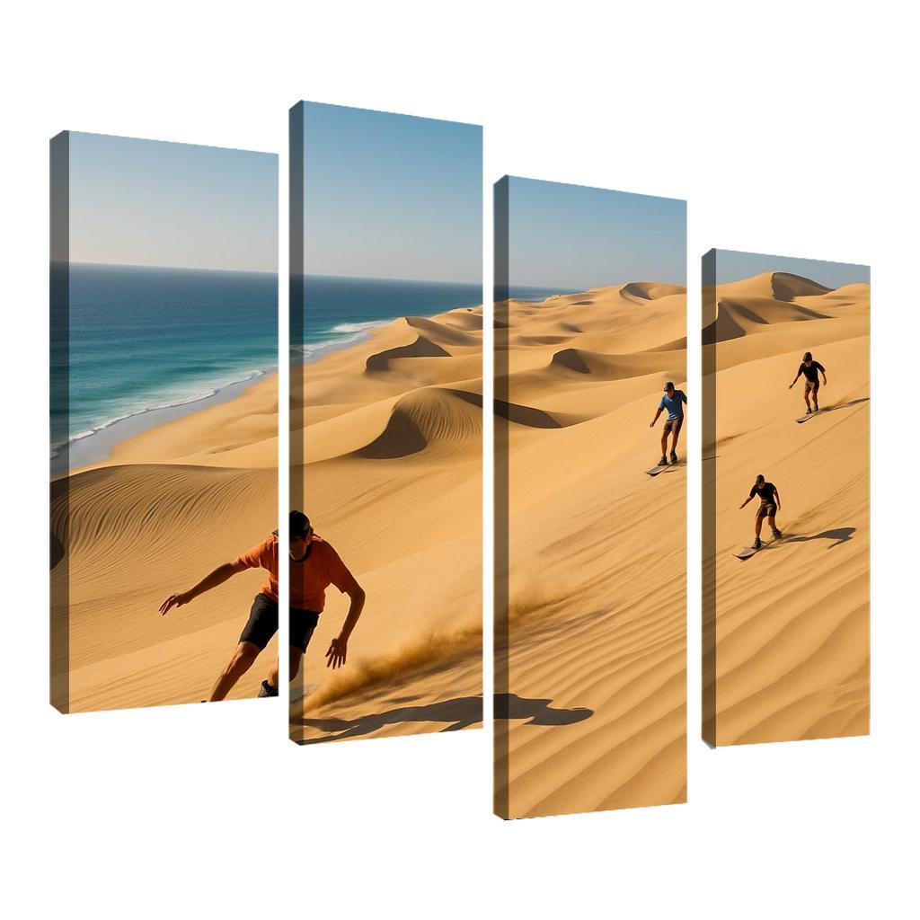Whispering Dunes Coastal Adventure Custom Paintings Frame