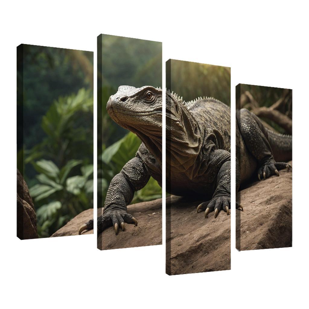 The Majestic Komodo Dragon Nature's Ultimate Lizard Framed Paintings