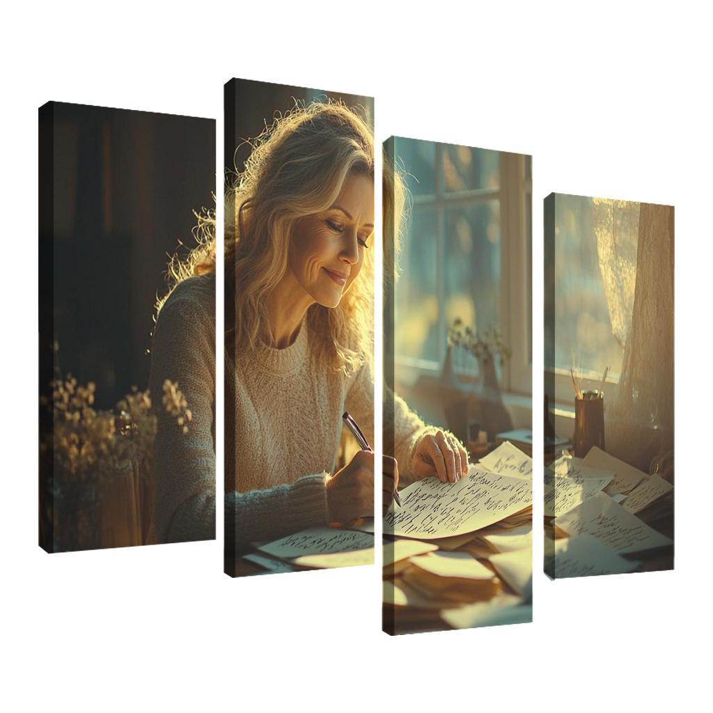 Handwritten Love Letters A Mother's Heart Modern Paintings Frame