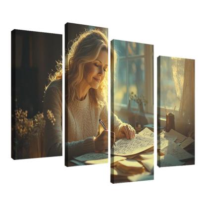 Handwritten Love Letters A Mother's Heart Modern Paintings Frame