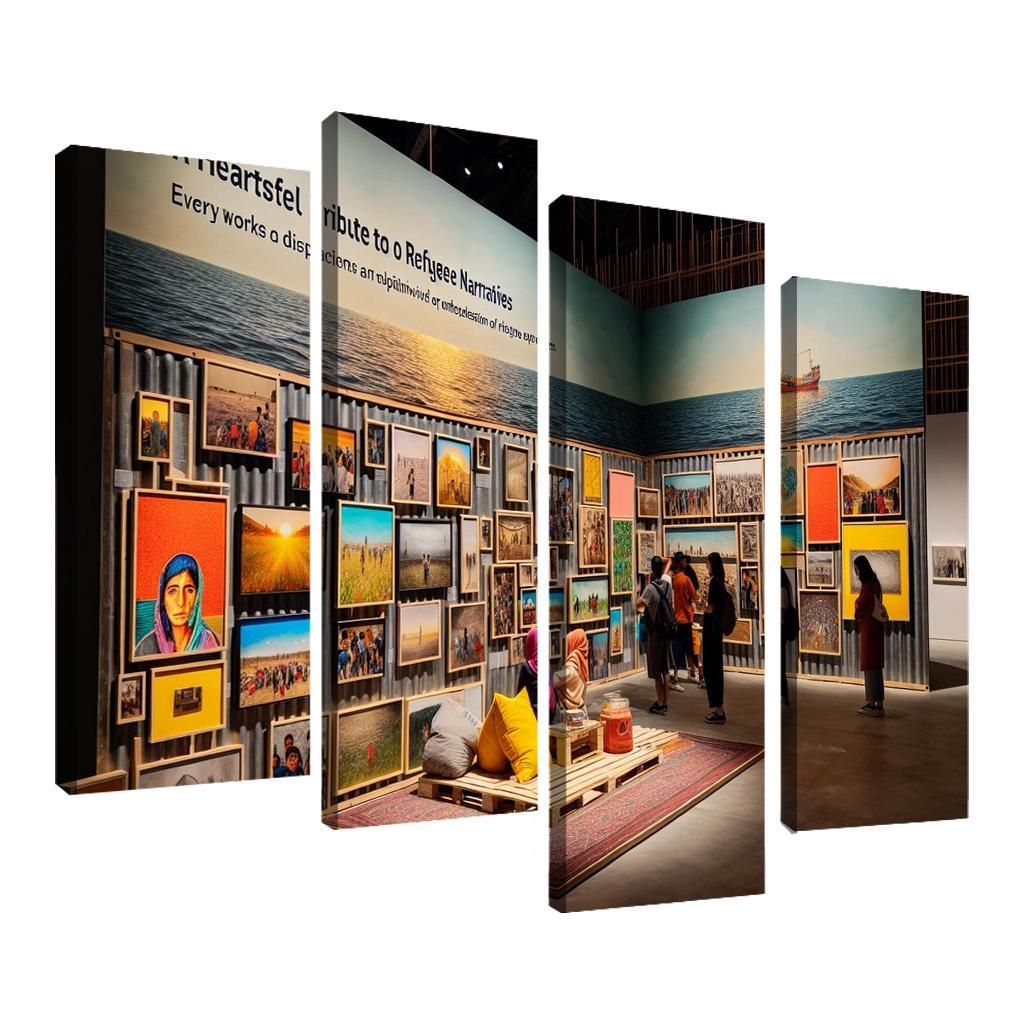 Reflections Of Resilience Art On Refugee Experiences Framed Paintings