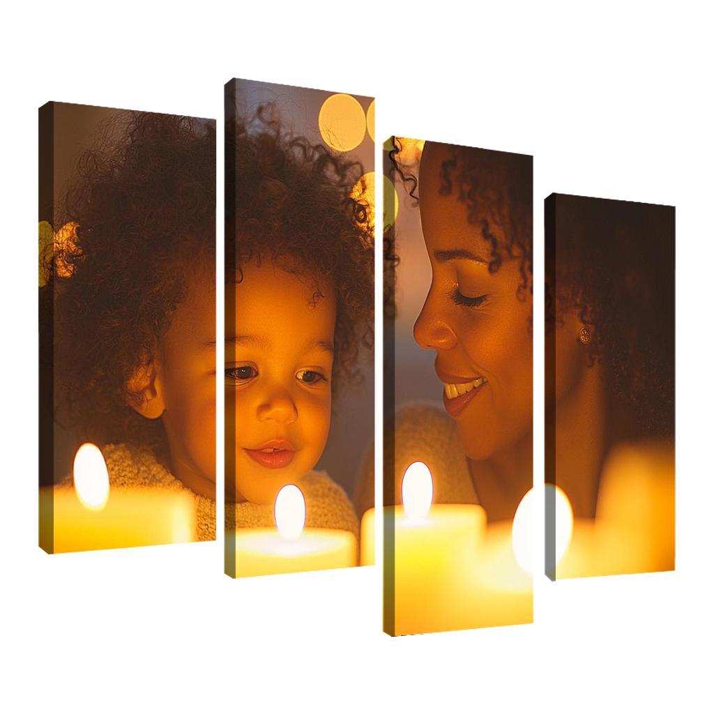 The Light Of Love A Mothers Guiding Flame Custom Paintings Frame