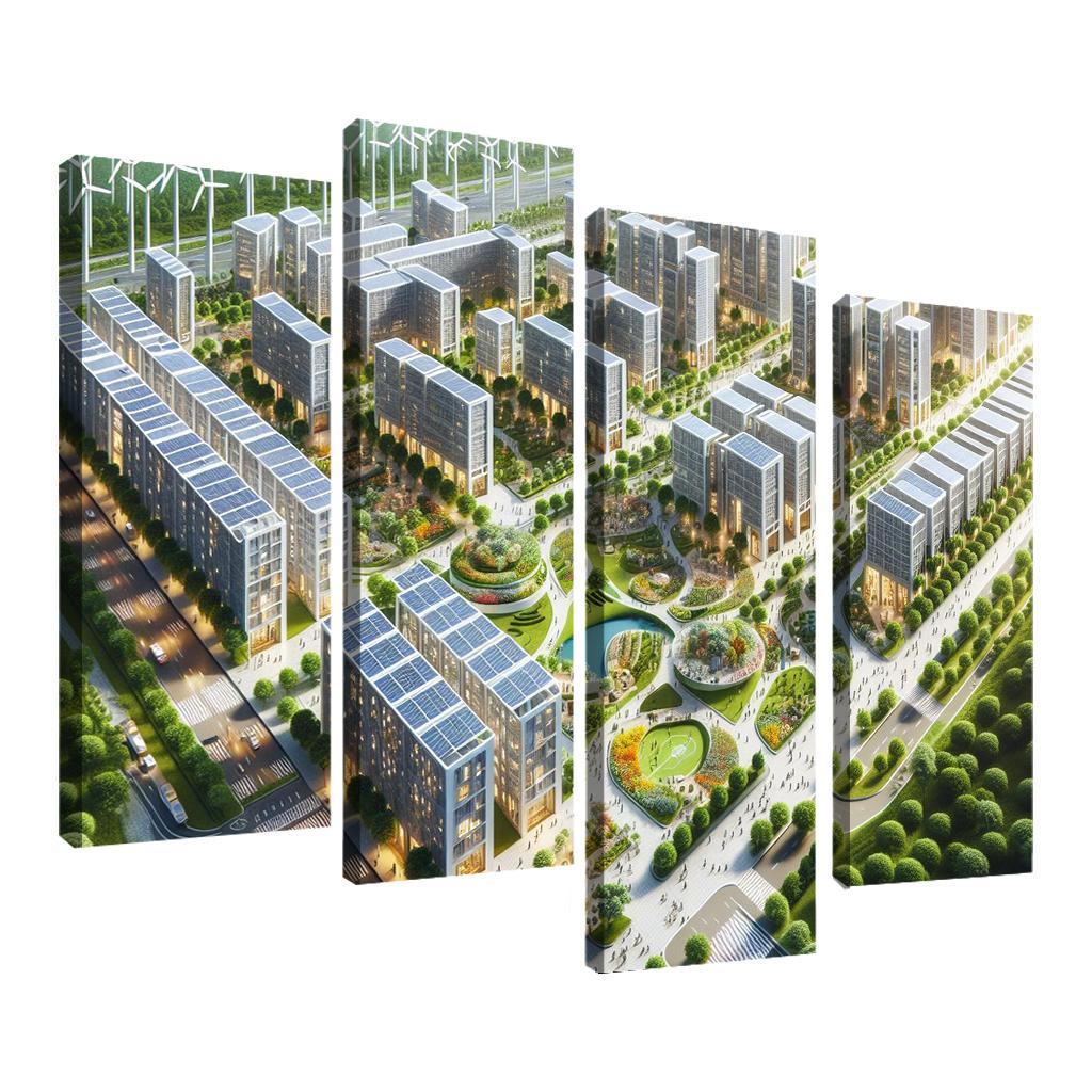 The Zero Energy Town Custom Paintings Frame