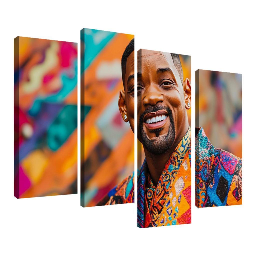 Will Smith Uniting Worlds With The Fresh Prince Charm Framed Paintings