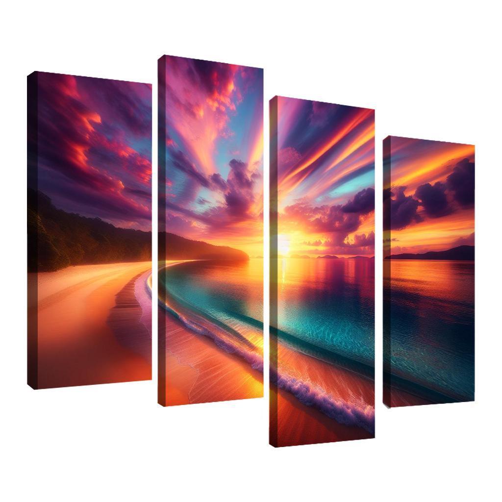 Sunrise Beach A New Day's Awakening Custom Paintings Frame