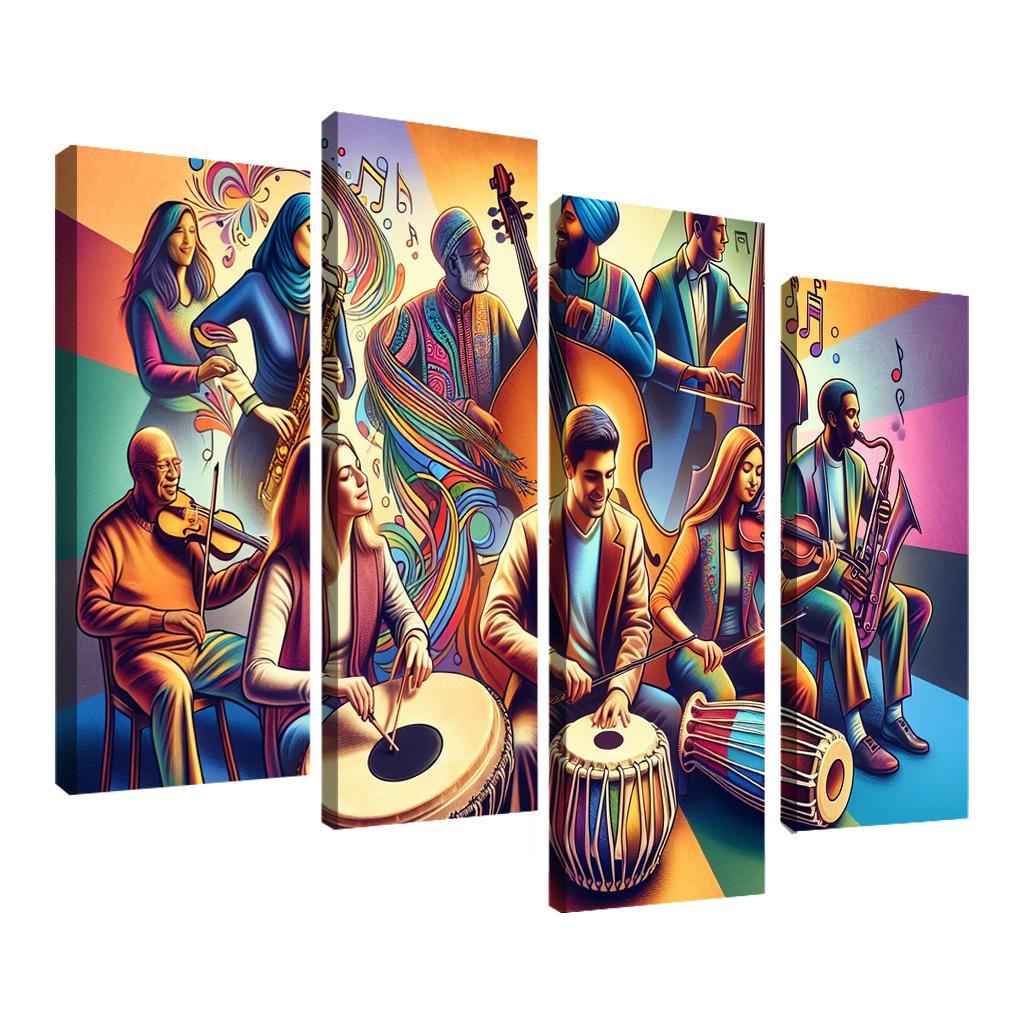 Voices In Harmony The Power Of Music In Social Change Custom Paintings Frame