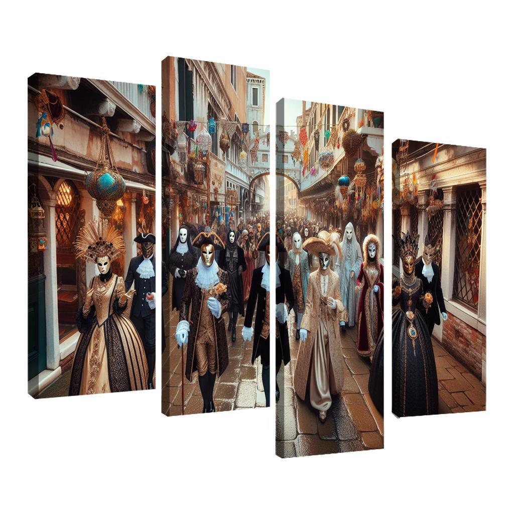 Venice Carnival Canvas Paintings Frame