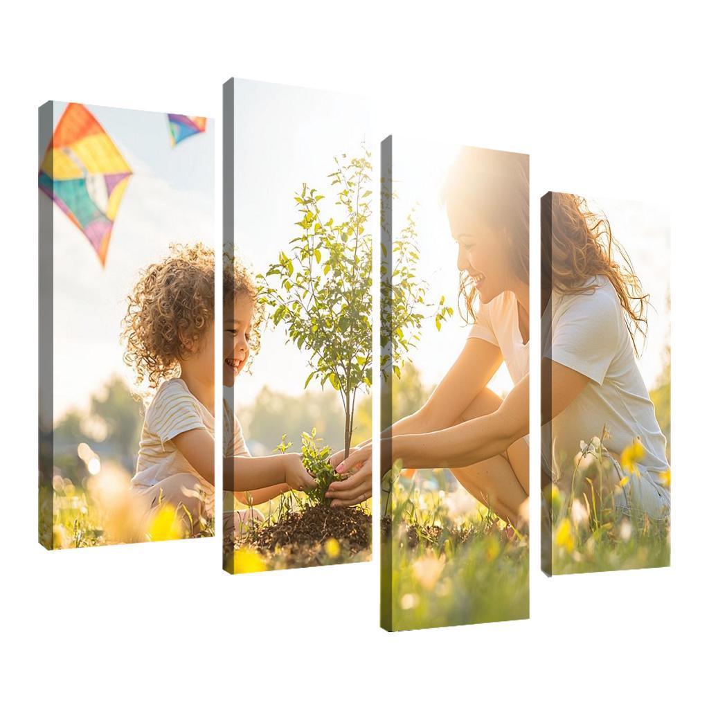 Chasing Dreams Together A Mother's Guidance Canvas Paintings Frame