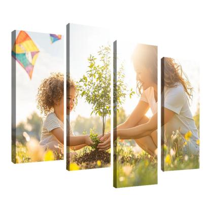 Chasing Dreams Together A Mother's Guidance Canvas Paintings Frame