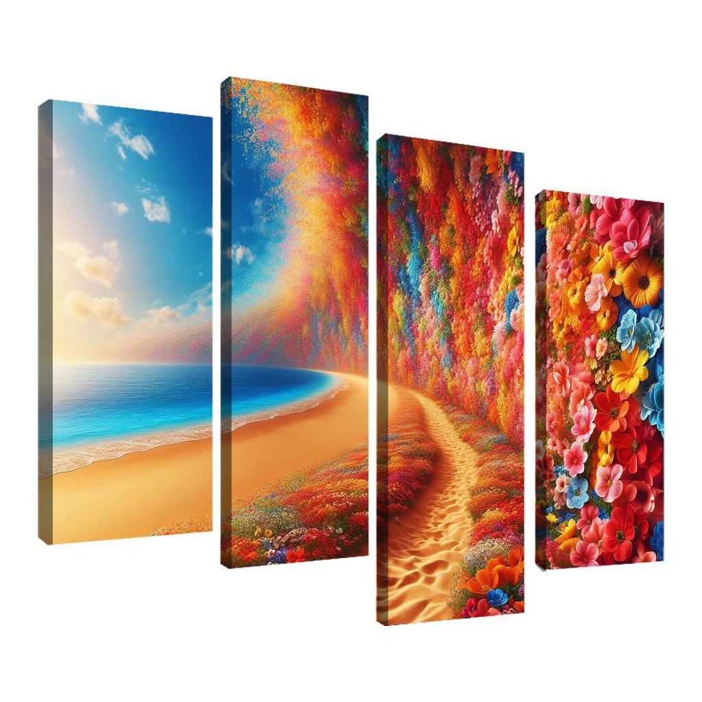 Wildflower Coast Nature's Color Palette Multi-panel Paintings