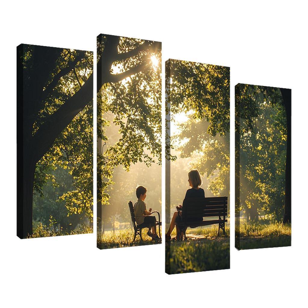 Reflections Of Love A Mother's Heartfelt Advice Canvas Paintings Frame