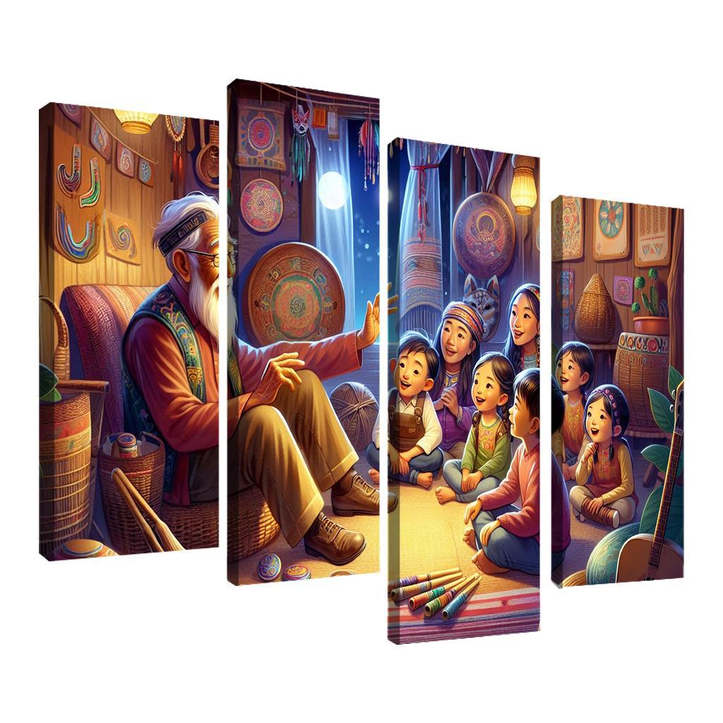 Bridging Generations The Legacy Of Cultural Knowledge Custom Paintings Frame