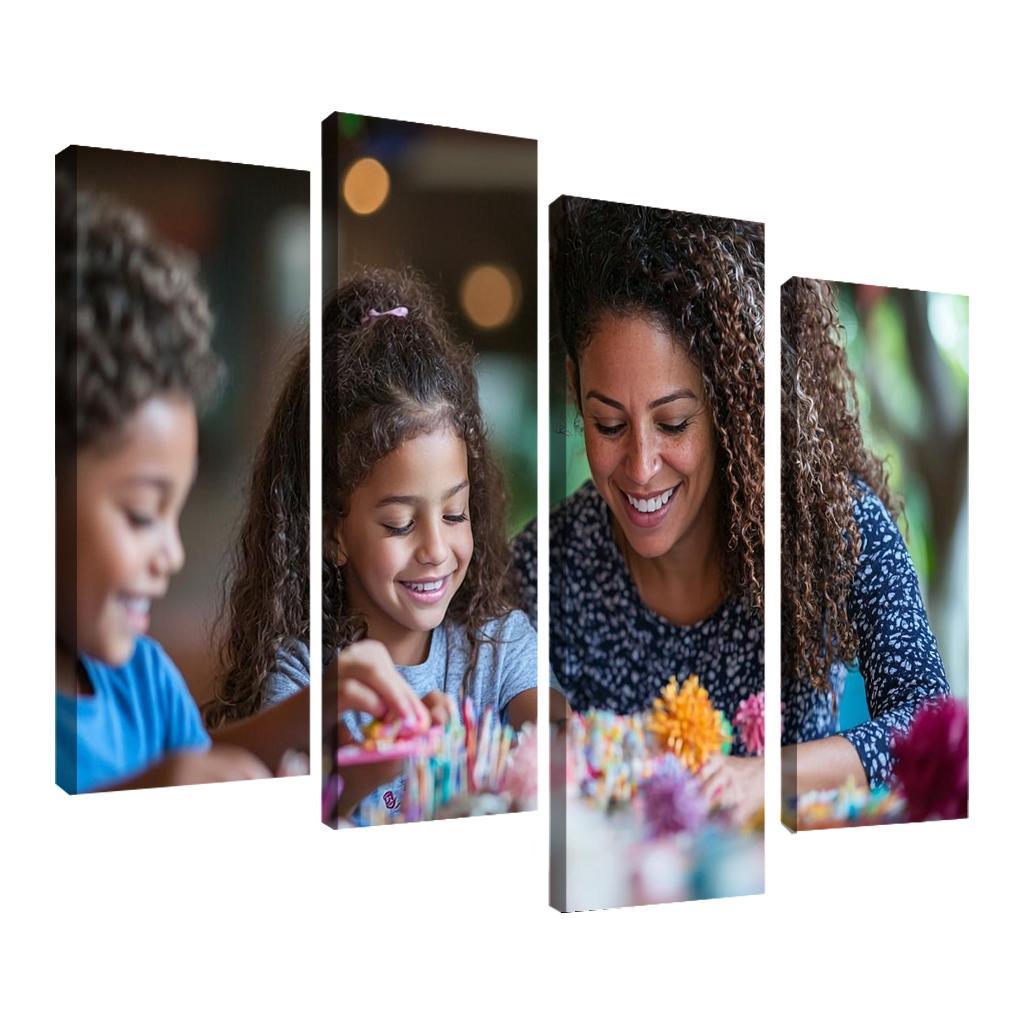 Crafting Together A Mothers Love Modern Paintings Frame