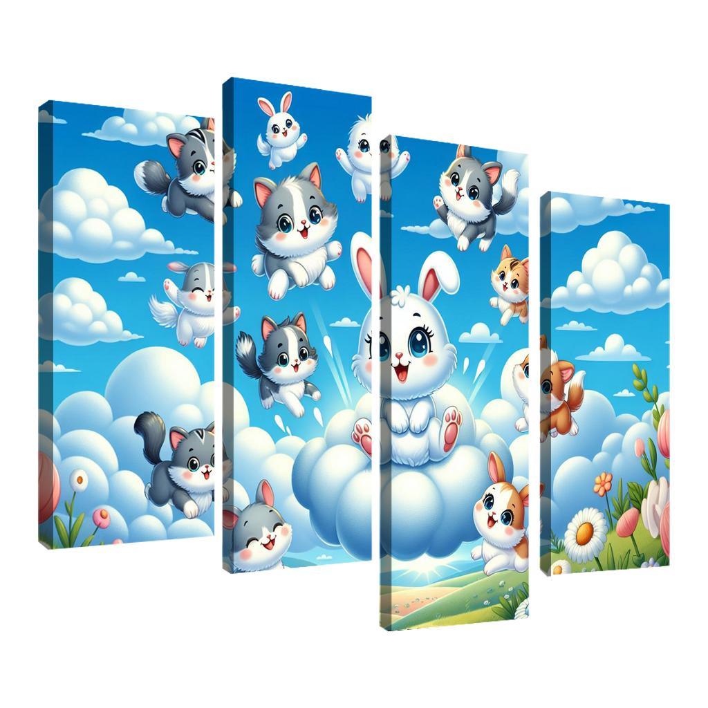 Curious Cloud Critters Premium Artwork Frames