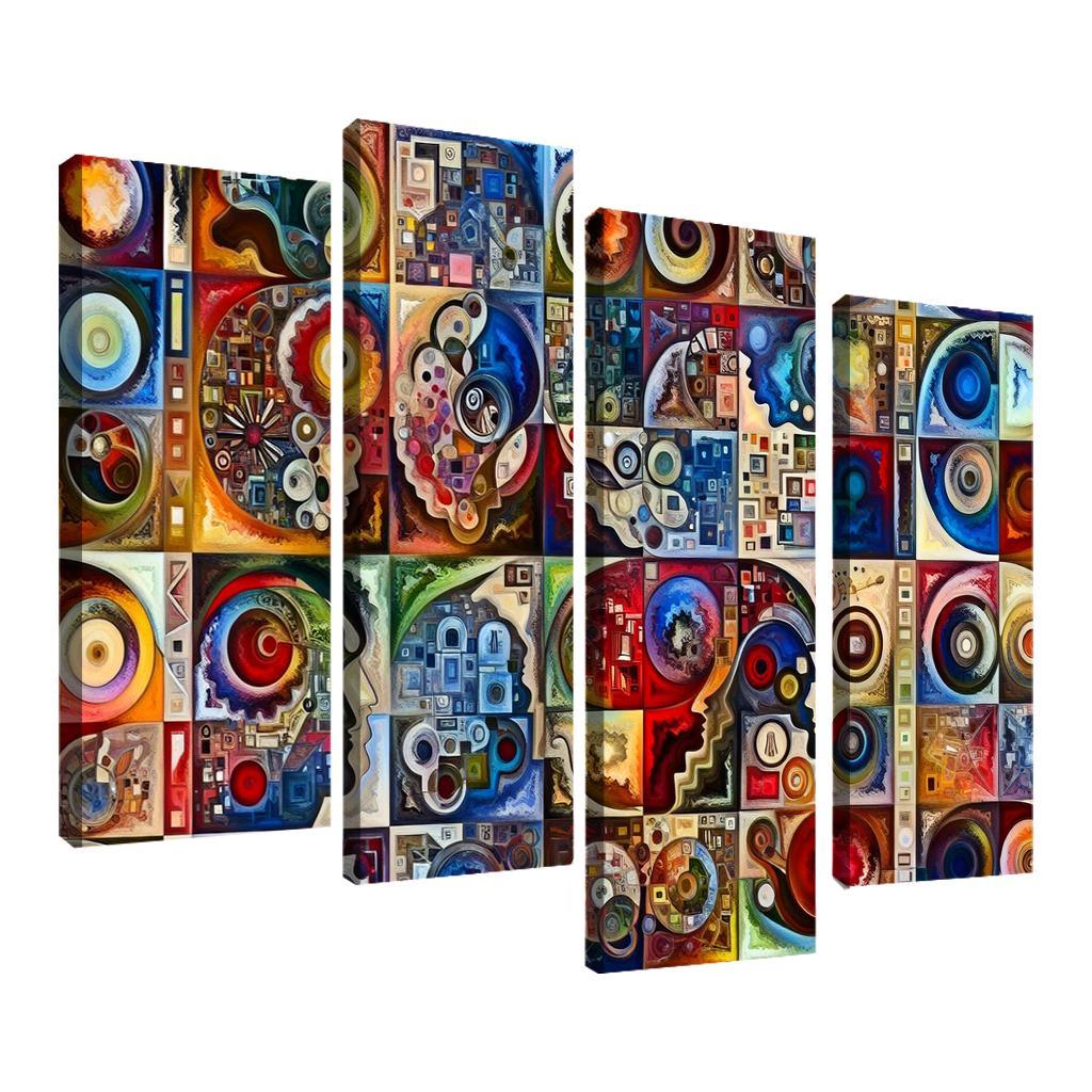 Crisis Of Identity Exploring Intersectionality Multi-panel Paintings