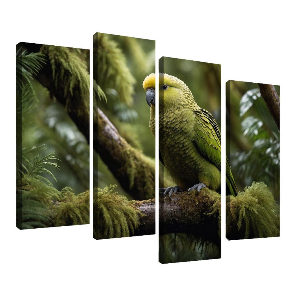 The Unique Kakapo In New Zealand Framed Paintings