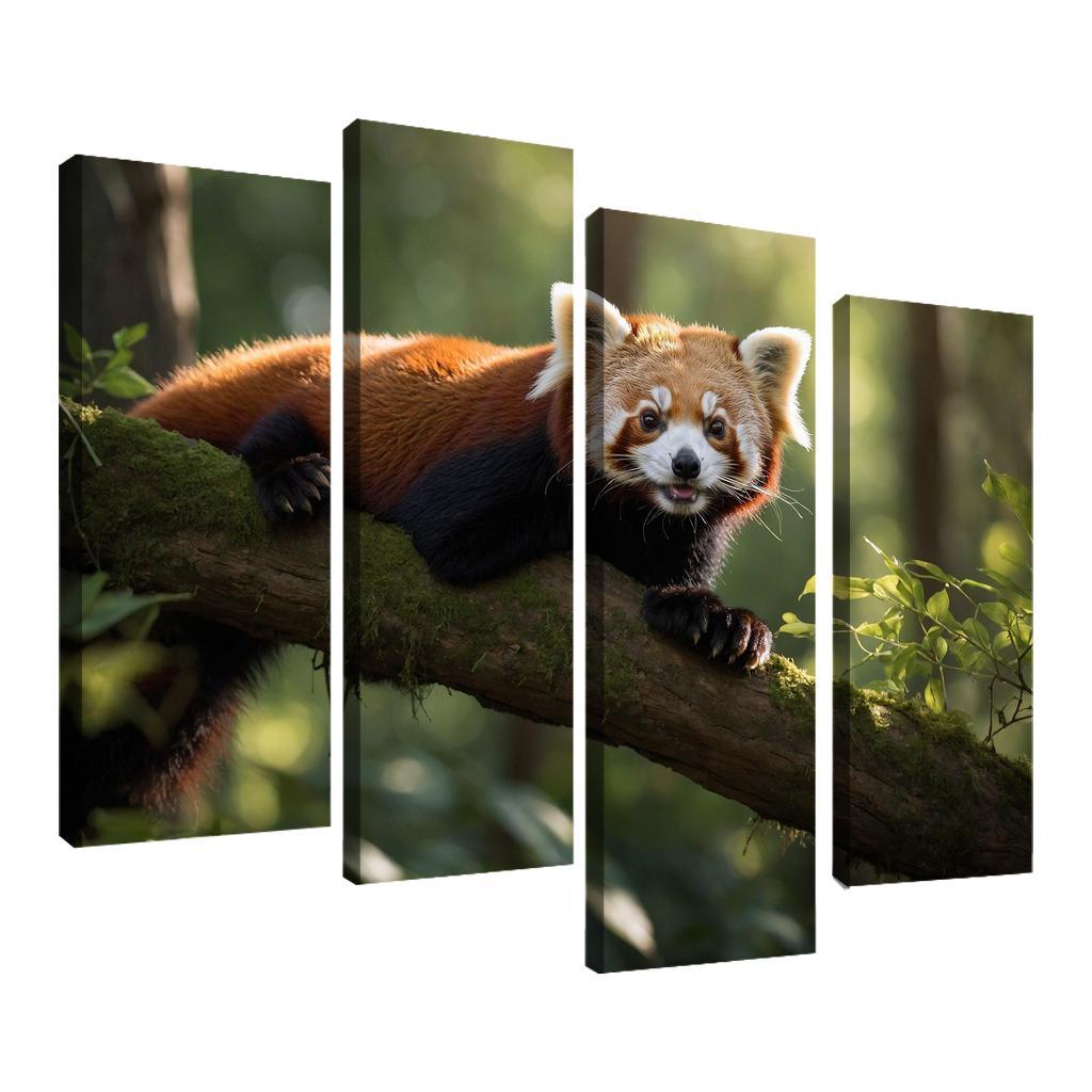 The Enigmatic Red Panda The Forest Dweller Framed Paintings