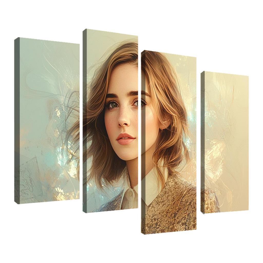 Emma Watson Leading With Grace In A Wizarding World Framed Paintings