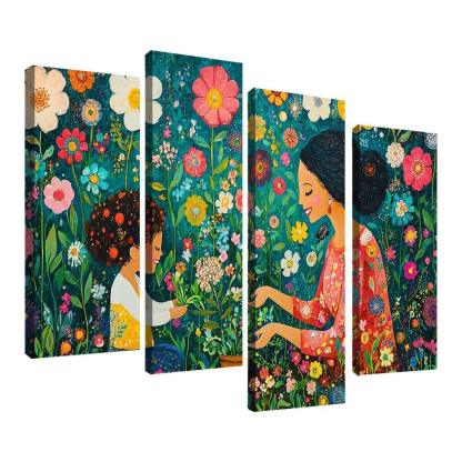 A Garden Of Wisdom A Mothers Nurturing Spirit Canvas Paintings Frame