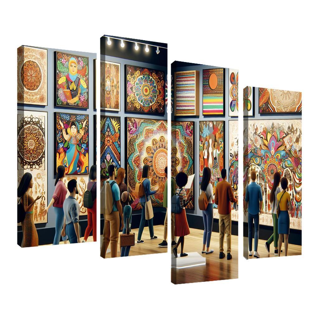 Bridging Cultures Artistic Expressions Of Unity Framed Paintings
