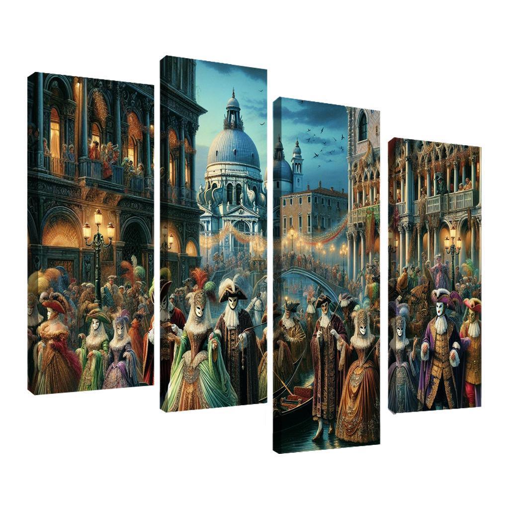 Carnival Of Venice Canvas Paintings Frame