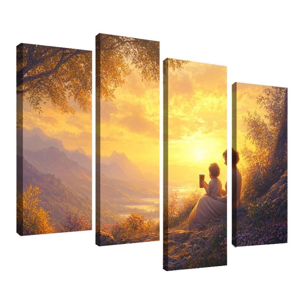 Sunrise Moments The Dawn Of Love Custom Paintings Frame