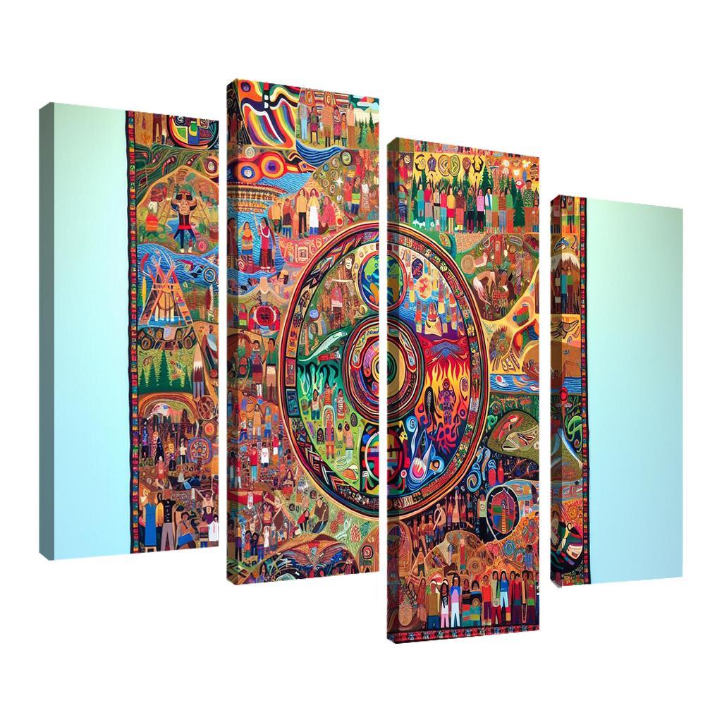 Voices Of The Forgotten Preserving Indigenous Cultures Custom Paintings Frame