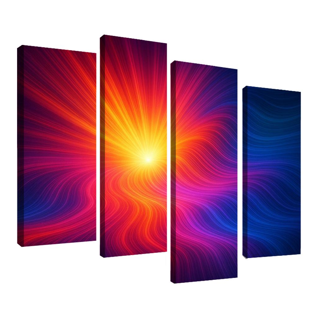 Pulse Of The Invisible Spectrum Oil Paintings Frame