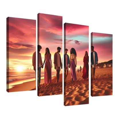 Sunset Shores A Romantic Haven Custom Paintings Frame