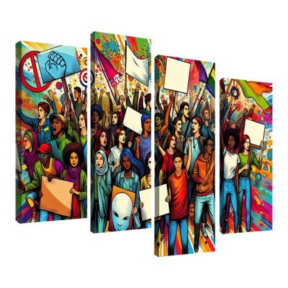 Youth Voices The Power Of Future Generations Multi-panel Paintings