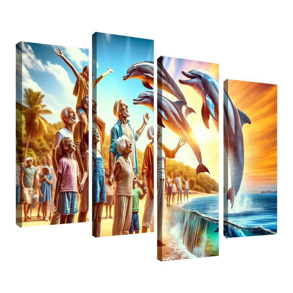 Dolphin Watch Point Wildlife Experience Custom Paintings Frame