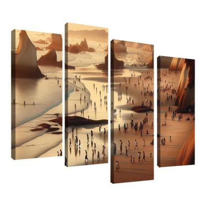 Wanderlust Beach Path Of Discovery Multi-panel Paintings