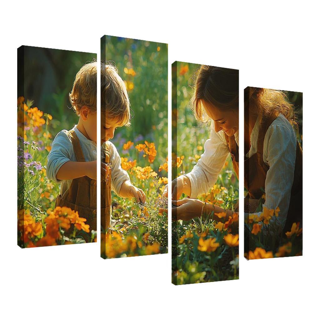 A Garden Of Hope A Mothers Nurturing Spirit Canvas Paintings Frame