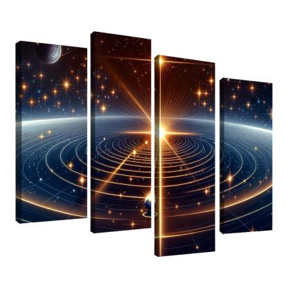 The Mechanics Of Stellar Parallax Abstract Paintings Frame