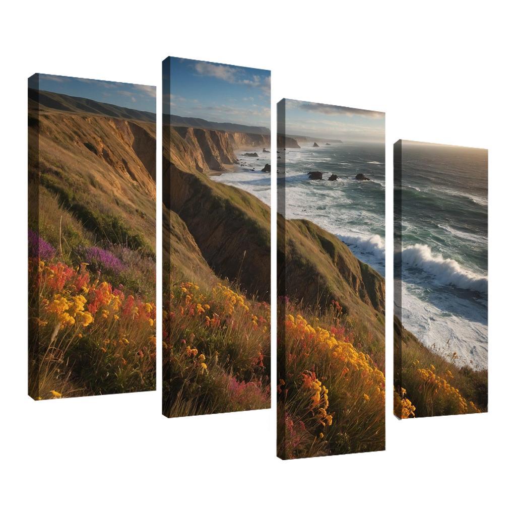 The Majestic Bluffs Of Ocean Edge Modern Paintings Frame
