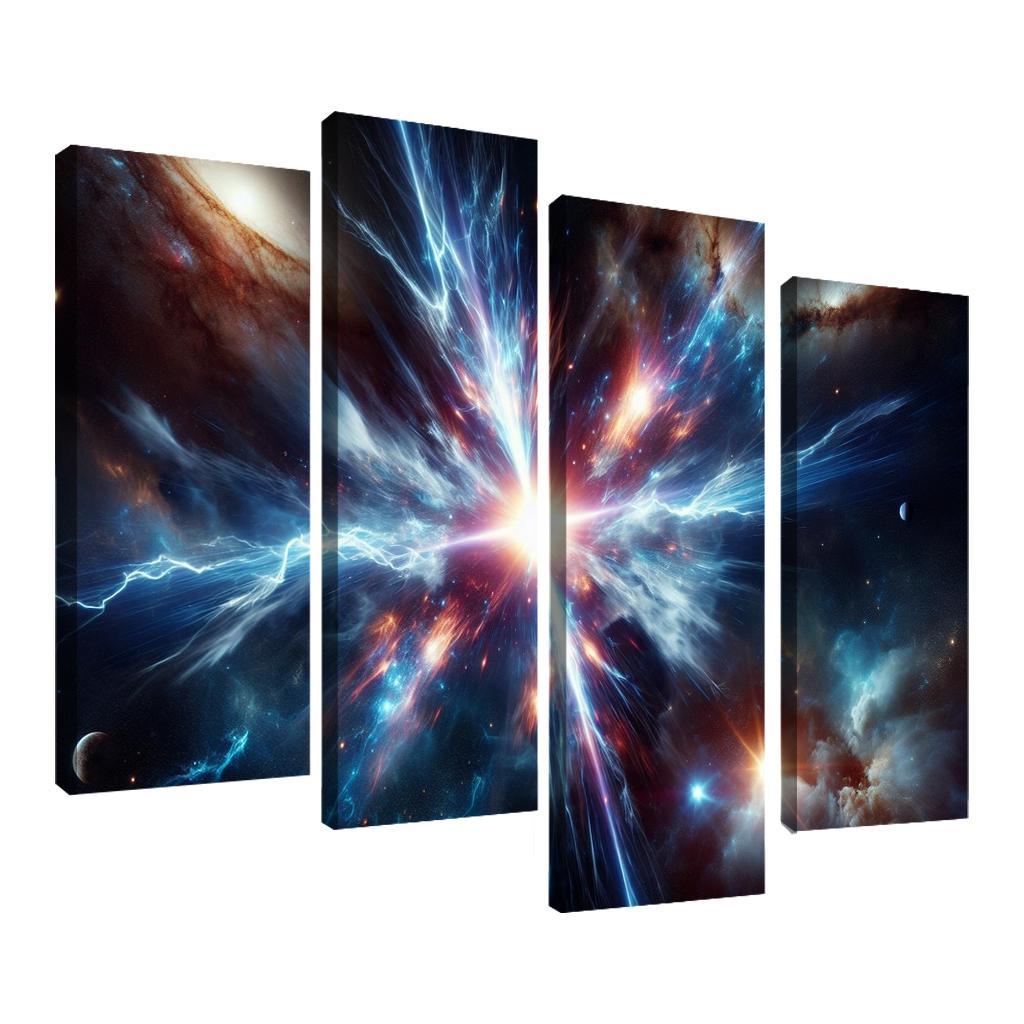 The Enigmatic Nature Of Gamma-ray Bursts Abstract Paintings Frame