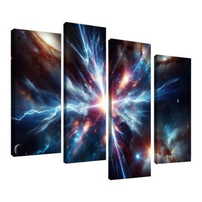 The Enigmatic Nature Of Gamma-ray Bursts Abstract Paintings Frame