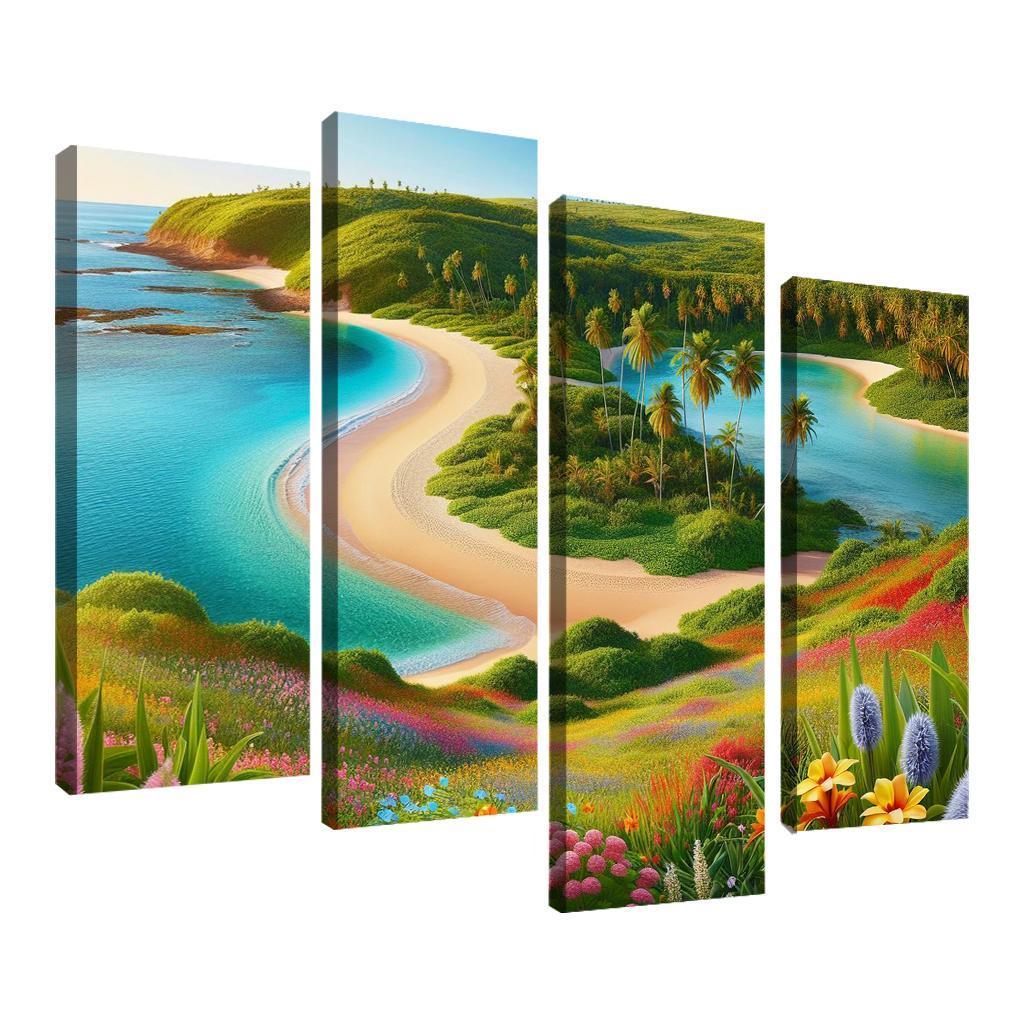 Tranquil Waterside Sanctuary Modern Paintings Frame