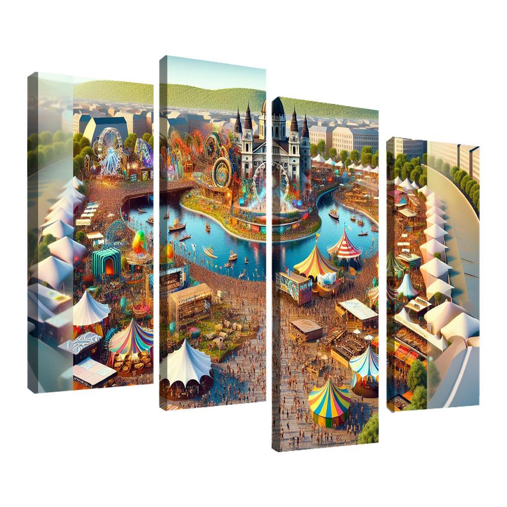 Sziget Festival Canvas Paintings Frame