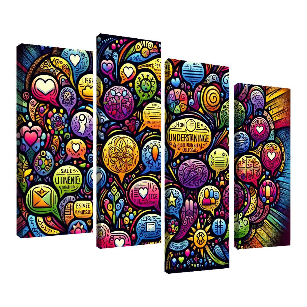 Bridges Of Connection The Power Of Dialogue Multi-panel Paintings