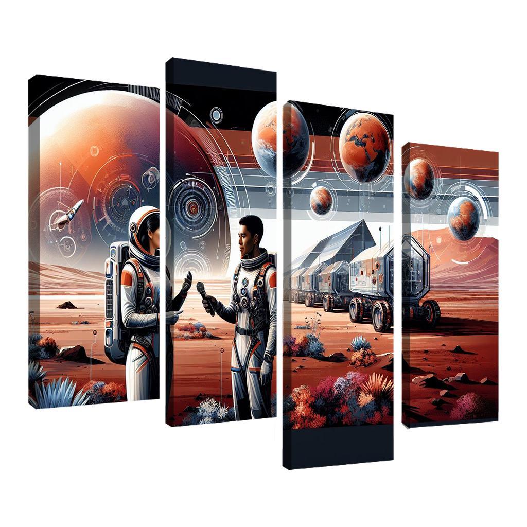 The Thrilling Future Of Human Space Travel Abstract Paintings Frame