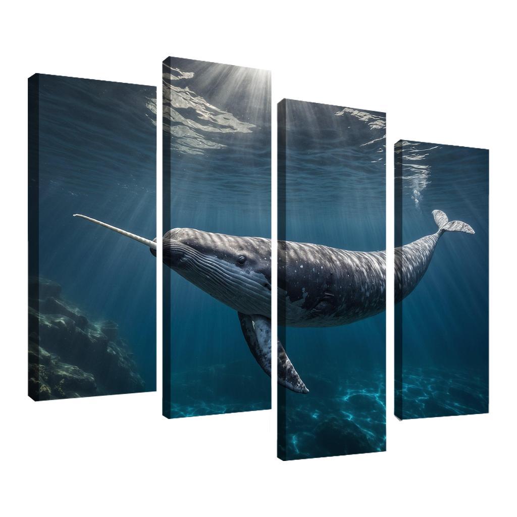The Enigmatic Narwhal The Unicorn Of The Sea Framed Paintings