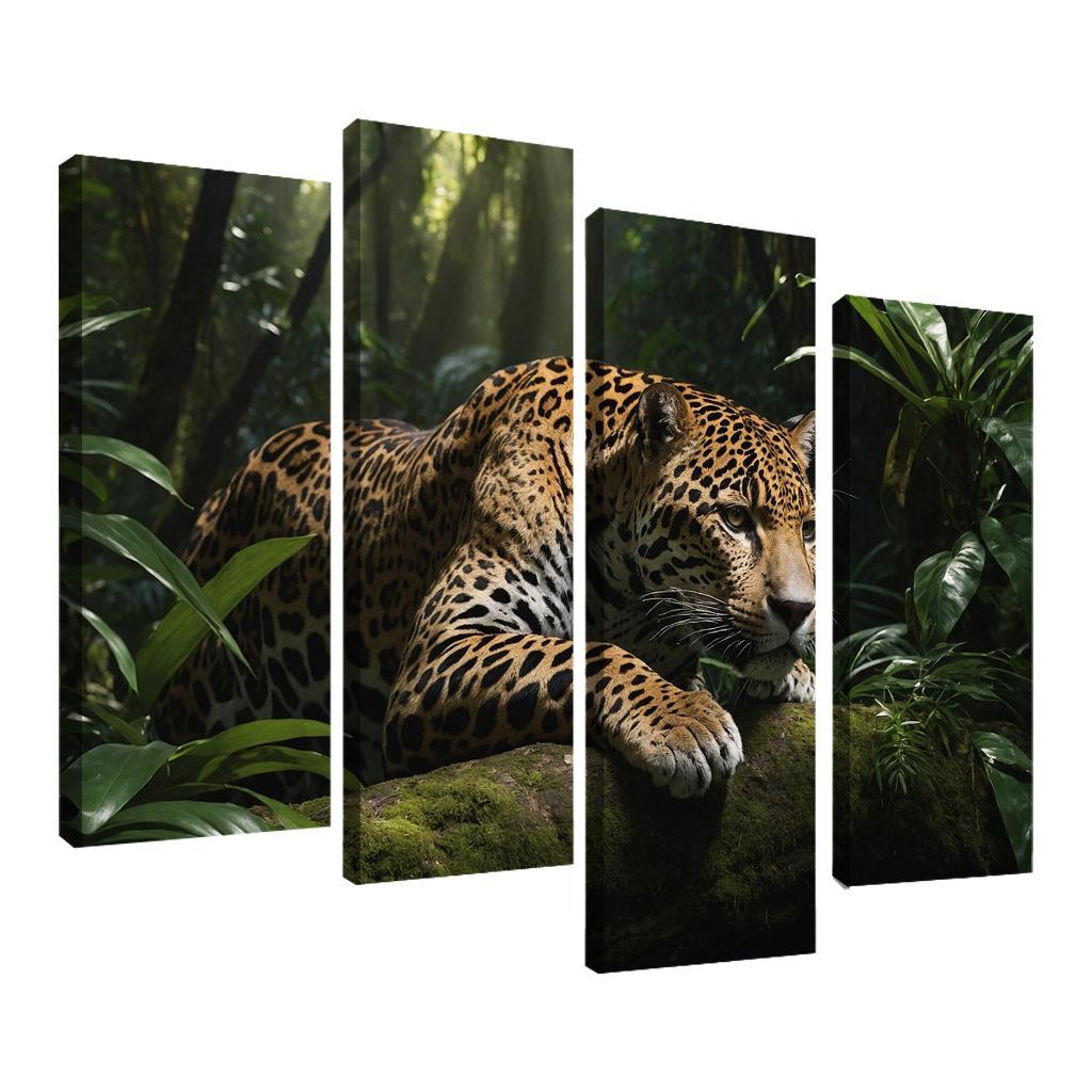 The Mighty Jaguar Stealthy Forest Predator Canvas Paintings Frame