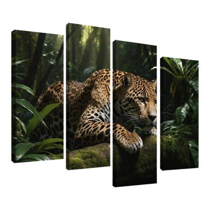 The Mighty Jaguar Stealthy Forest Predator Canvas Paintings Frame