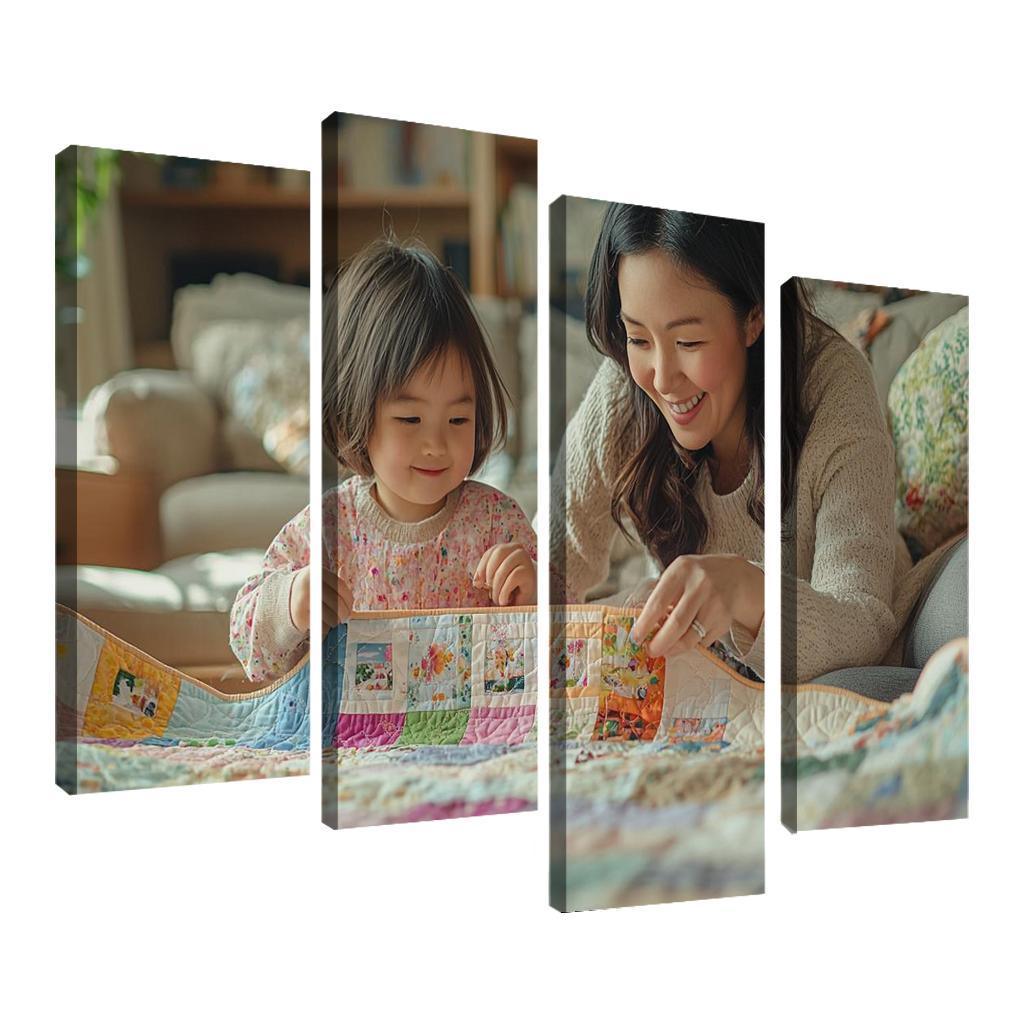 The Quilt Of Life Stitched With A Mother's Care One-piece Frames