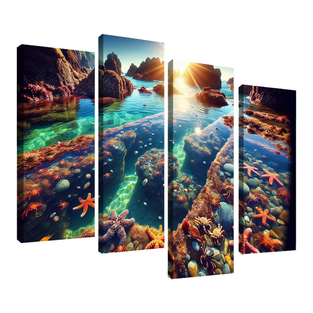 Tranquil Tide Pools Nature's Aquarium Abstract Paintings Frame