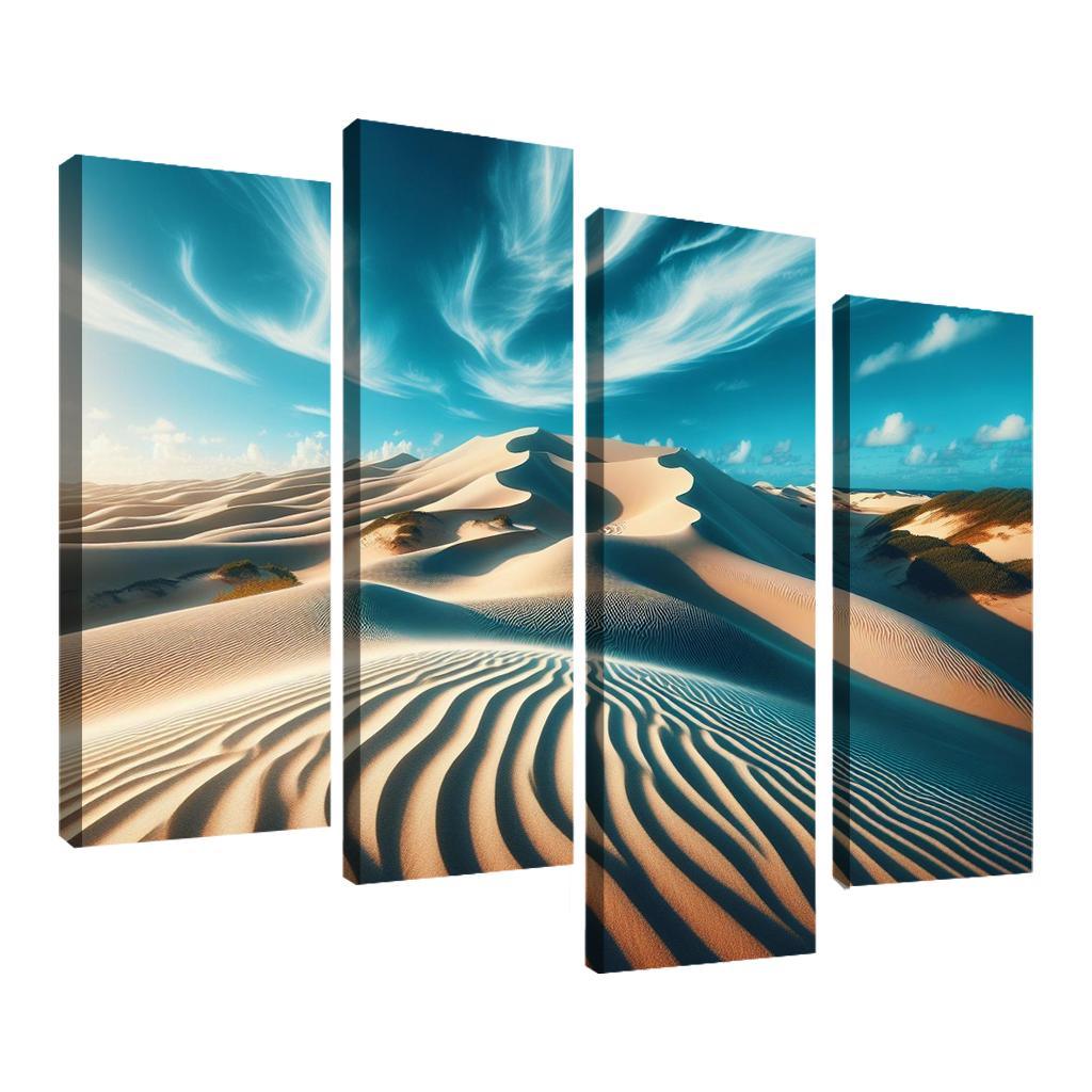 Sunlit Dunes Windswept Beauty Multi-panel Paintings