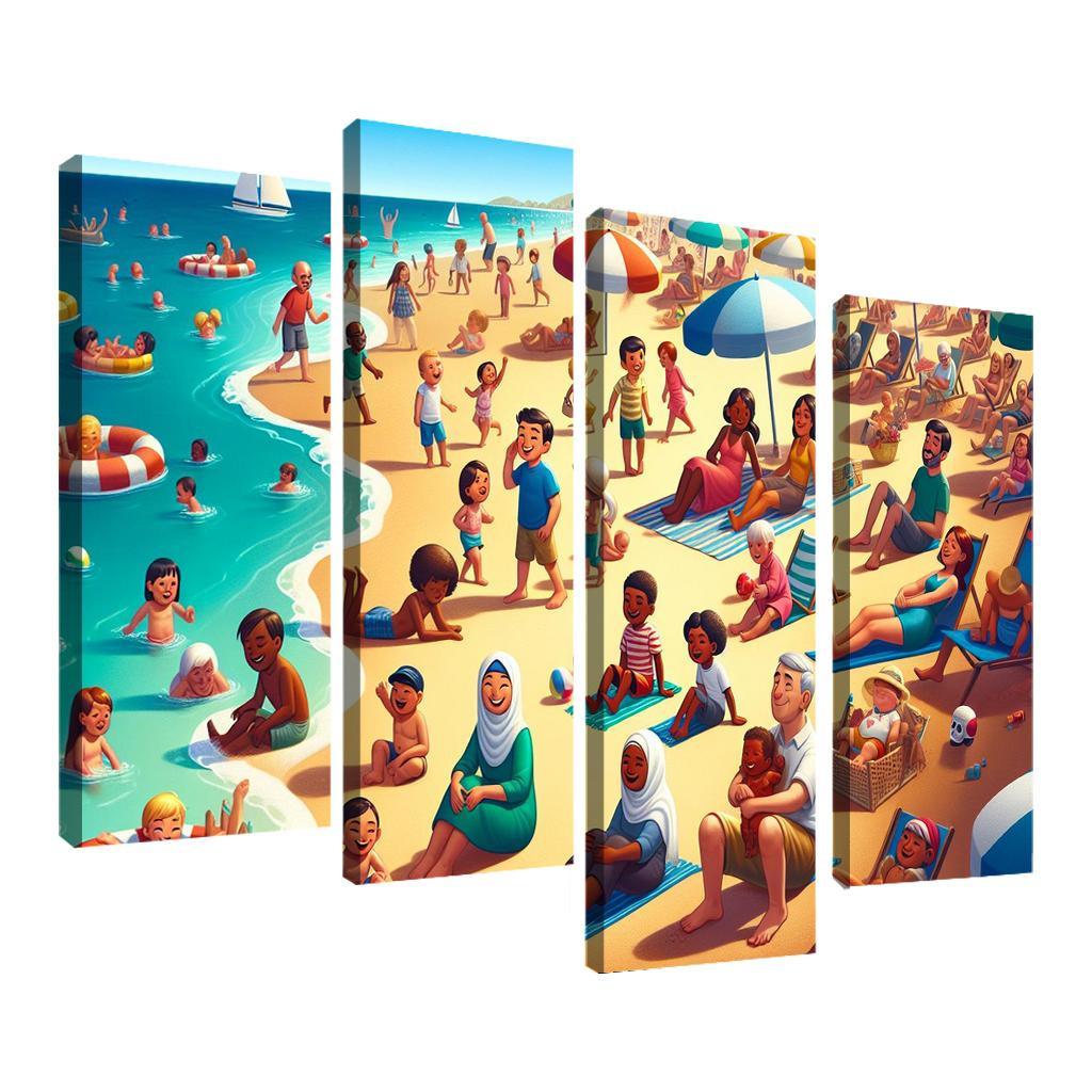 Sandy Haven Beach Premium Artwork Frames