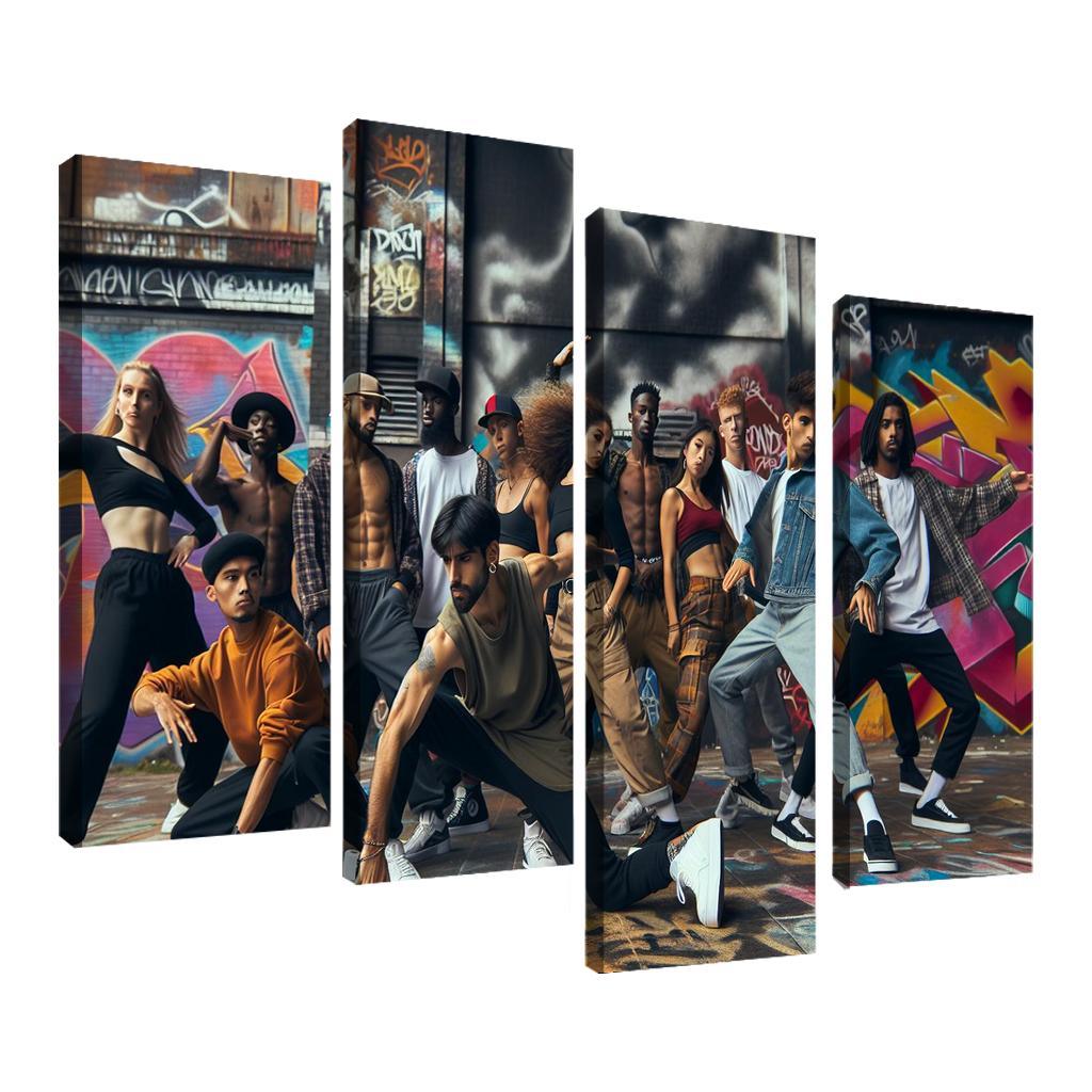 Hip Hop The Voice Of The Streets Modern Paintings Frame